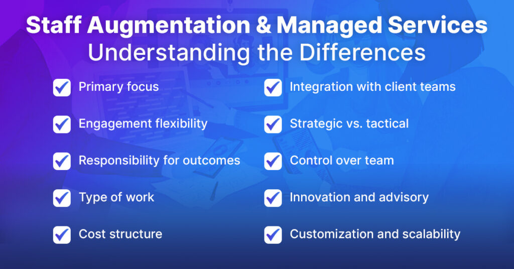 Staff Augmentation Vs Managed Services Key Differences