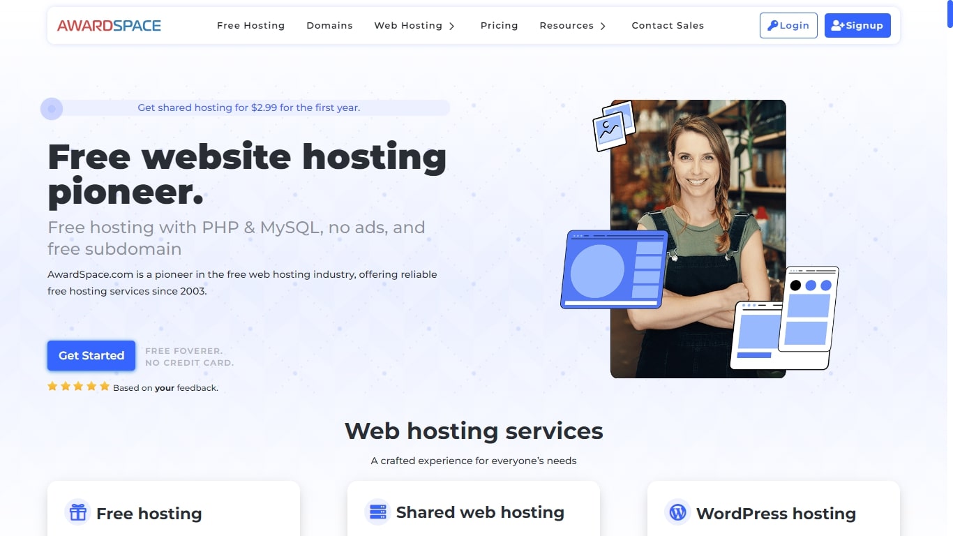 AwardSpace Best Free Web Hosting For WordPress