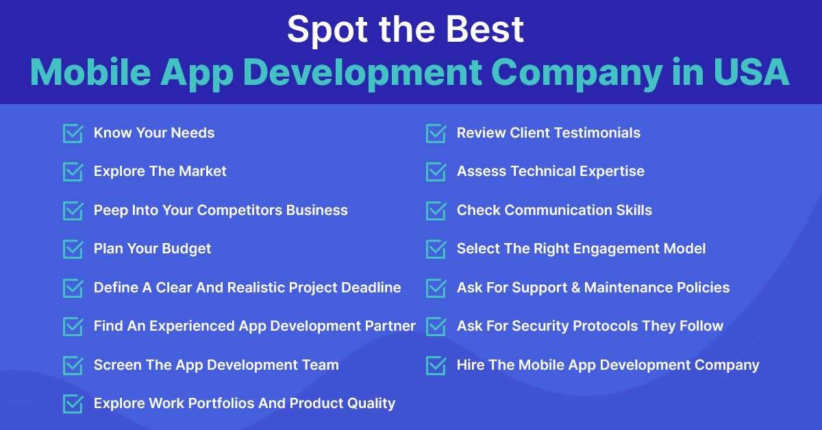 Spot the Best Mobile App Development Company in USA