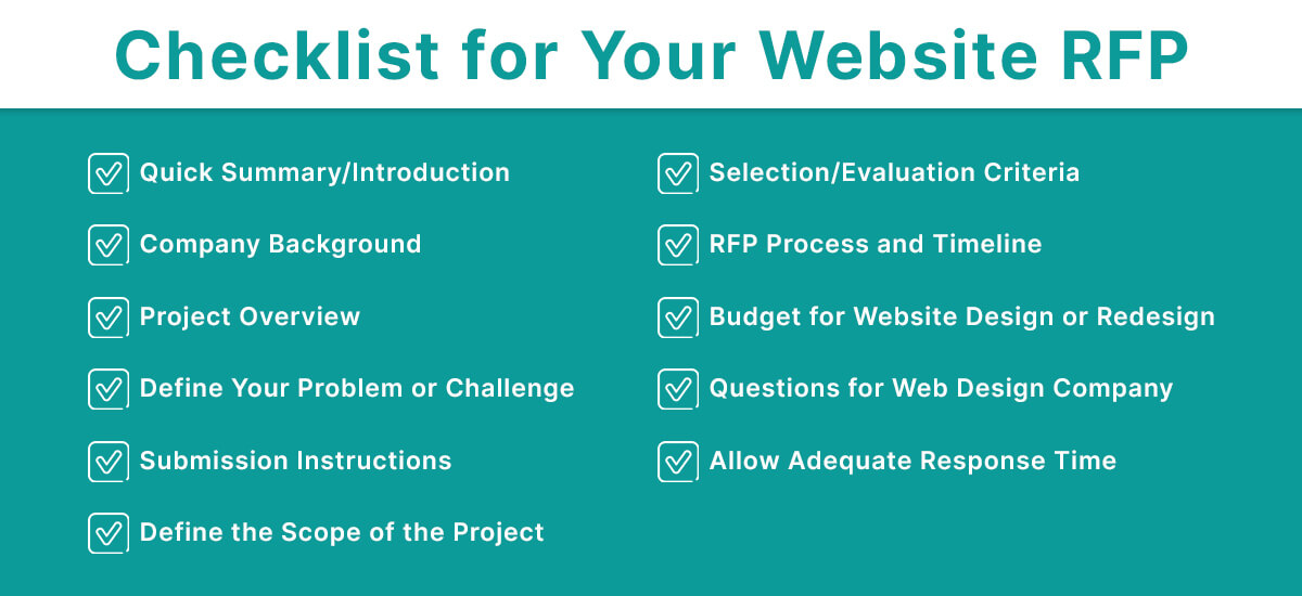 Checklist for Your Website RFP